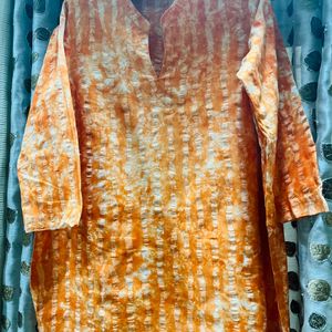 🧡Smart & Sassy Orange Mandarin Collar Tunic 🧡