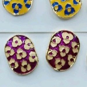 Meenakari Earrings Studs Combo Of 4