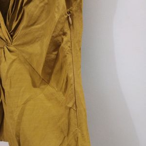 ZARA Mustard Blouse