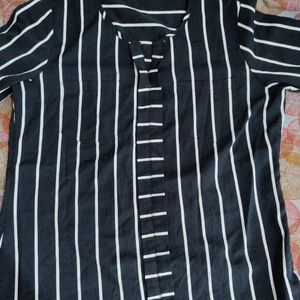 Black Striped Top For Women