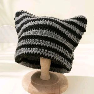 Crochet Cat Ear Beanie