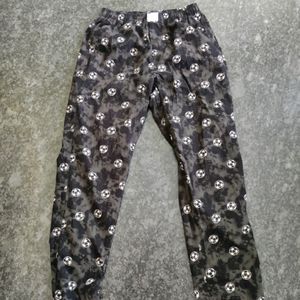 Unisex Black And Charcoal Trousers