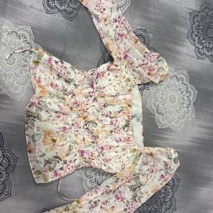 Forever New Floral Bardot Top