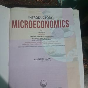 Class 11 Microeconomics Book