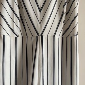 Striped Black And White Jumpsuit From Madame