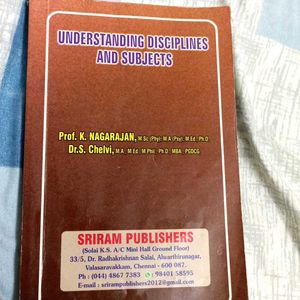 B. Ed Book Understanding Discipline And Subjects☺