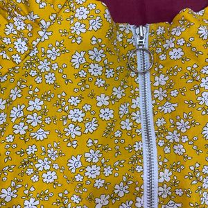 Classy Yellow Flower Print top🌼