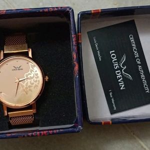 Rose Gold Louis Devin Watch