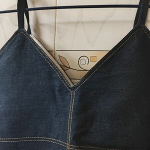 Denim Top Dark Blue