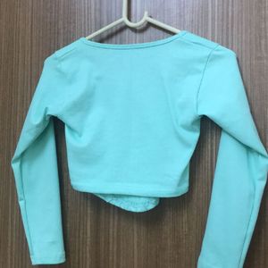 Mint Green V Core Line Top