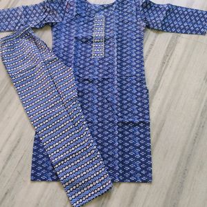 Pure Cotton Kurti Pant Sets