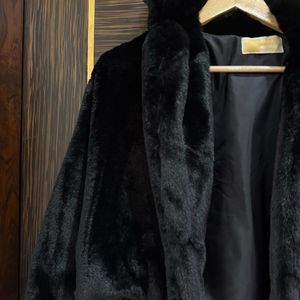 Regret Or buy BLACK FAUX COAT