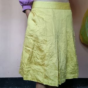 Yellow  Waist Skirt