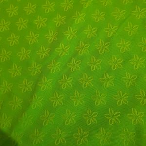 Parrot Green Saree