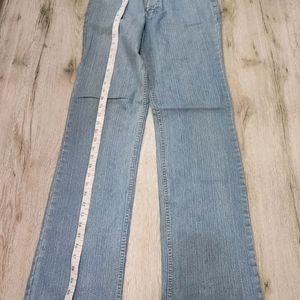 Blue Straight Fit Jeans For Women