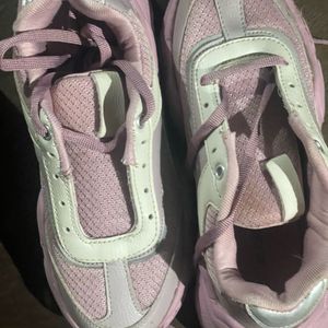 Cute Pink Sneakers For Women