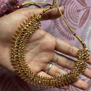 Gold Choker With Stones