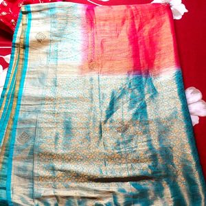 Deginer Saree And Velvet Blouse