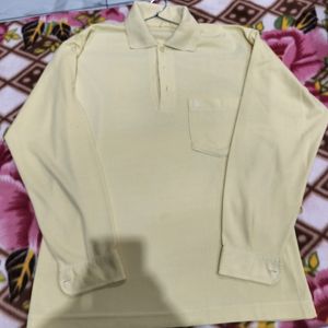 Yellow Full Sleeves T Shirt For Sale