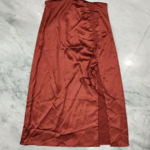 New with Tag Cider Midi Drawstring Skirt