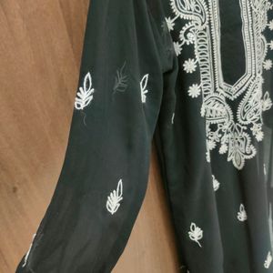 Black Chikankari Kurta🖤