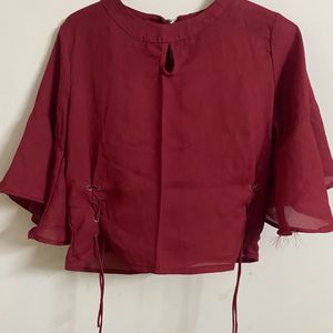 Maroon Stylish Top