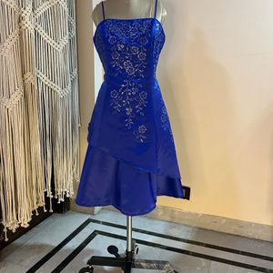 Blue Embellished Dress