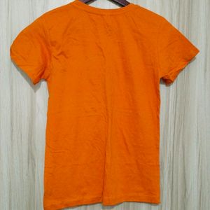 Orange T-shirt For Womens