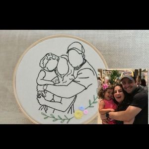 Free Gift Wrapping Embroidery Portrait