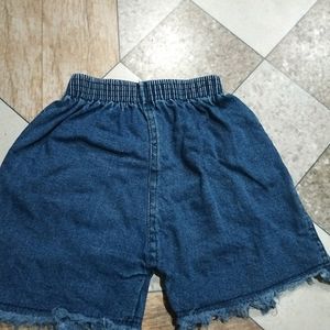 Blue Denim Hot Pant