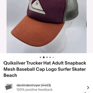 Quicksilver Cool Cap With Net