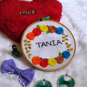 Customized Name Hoop