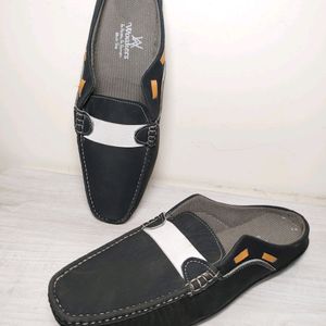 Synthetic Leather Casual Mules for Men –