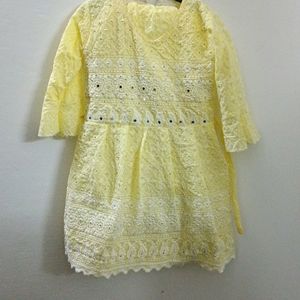 Party Wear Kids Kurti With Salwar And Duppata