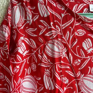 Red Printed Kurti