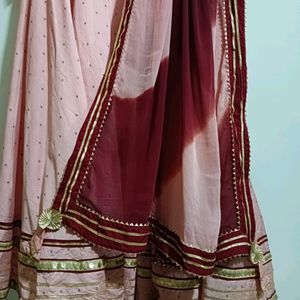 Pink Anarkali Suit Set