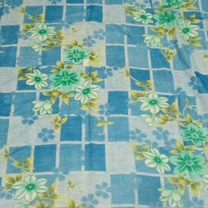 Single Bed Sheet Flower Design In New Condition