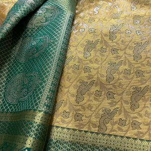 Brand New Heavy Pattu Saree With Unstich Blouse