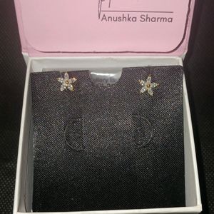 GIVA GOLDEN LILY 925 silver Zircon Earrings