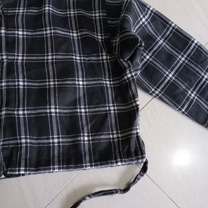 Checks Crop Shirt