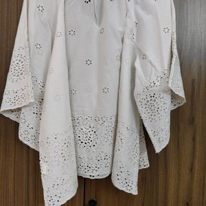 Cotton White Colored Chicken Top