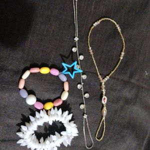 Combo Of Two Party Wear Hand Bracelet And Two Cute Bracelet.