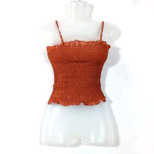 Rust Coloured Co-ord Top Set (Women)