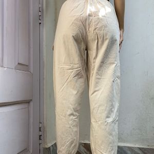 Beige Cargo Pants