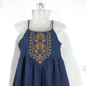 Navy Blue Emboridered Kurta (Women’s)