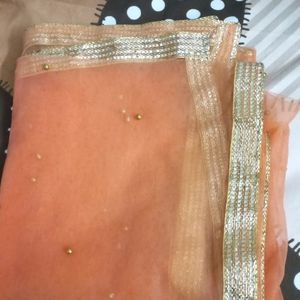 Peach Dupatta