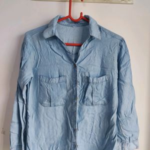 Denim Like Shirt , Can Be Used As Jacket