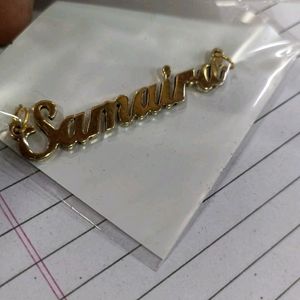 Customised Ur  Name On Locket With Chain