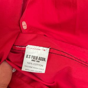 U.S. Polo Assn. Red Shirt 42 Size