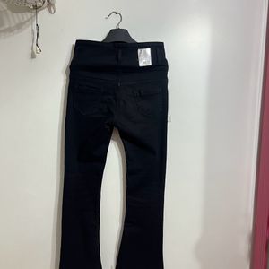 High Waist Flared Denim